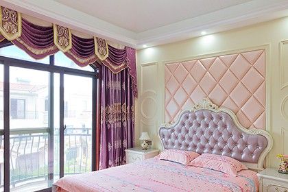 粉色卧室窗帘搭配图,打造可爱甜美家居