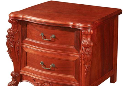 红木床头柜配什么布，红木床头柜搭配