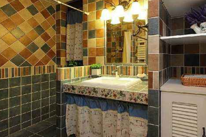 地中海式卫浴间瓷砖类型有哪些，效果如何